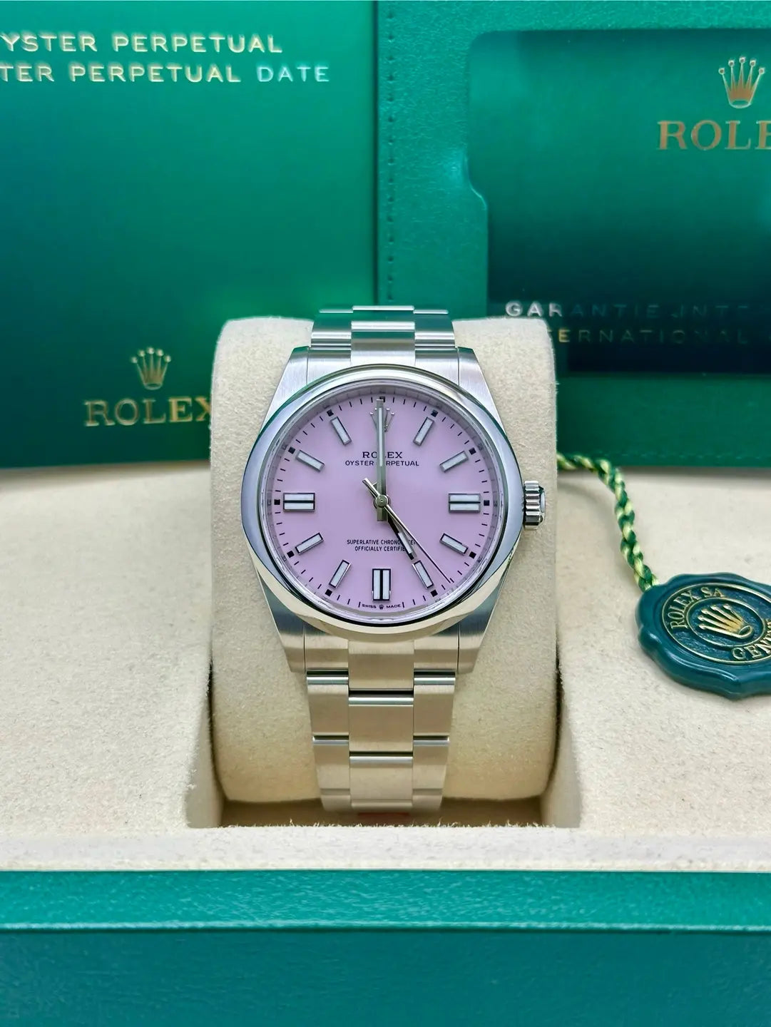 Rolex Oyster Perpetual 41 Candy Pink Dial Oyster Bracelet - 134300 - 2025