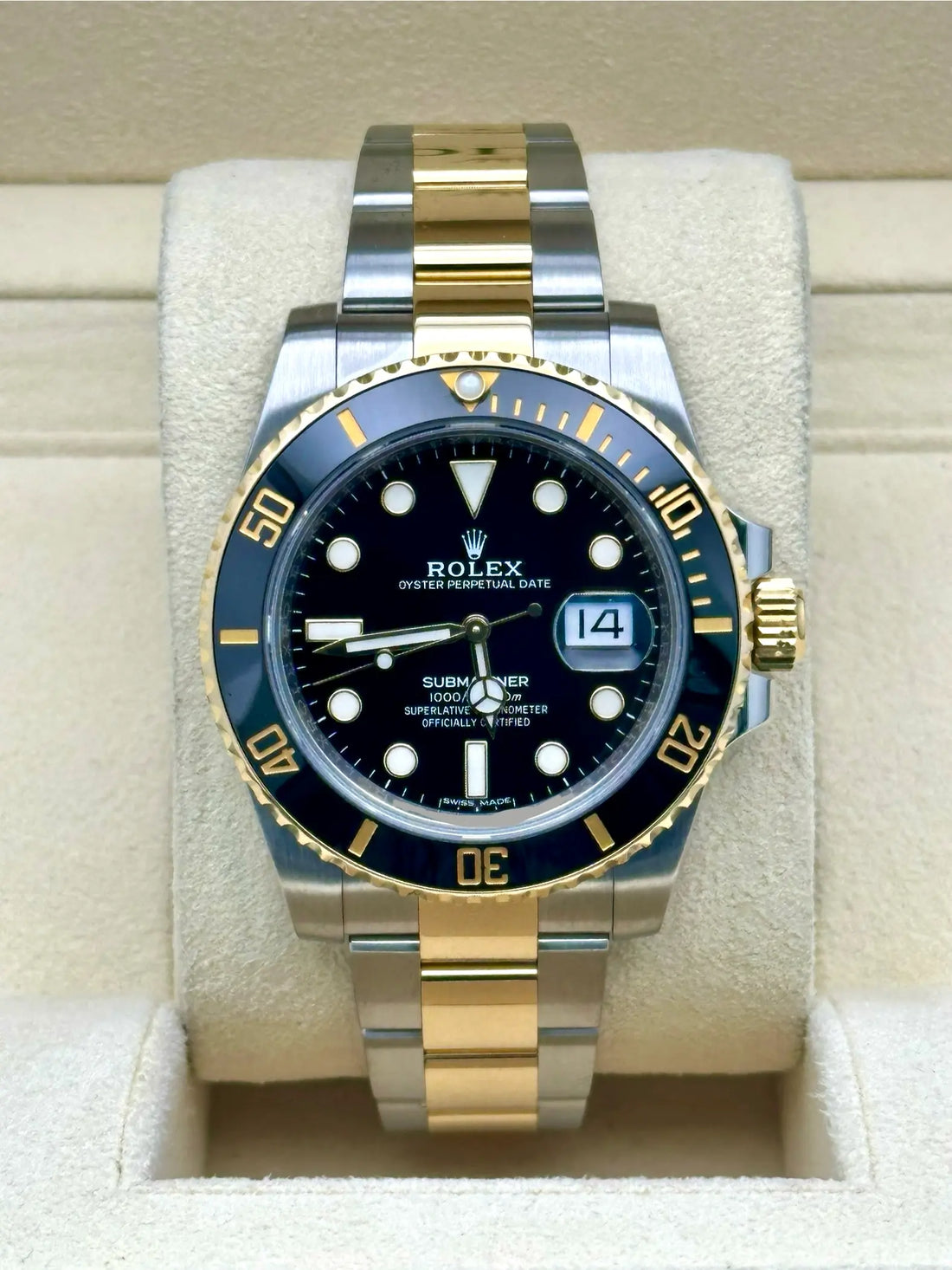 Rolex Submariner Date 116613LN, 2018, black dial, Oyster bracelet