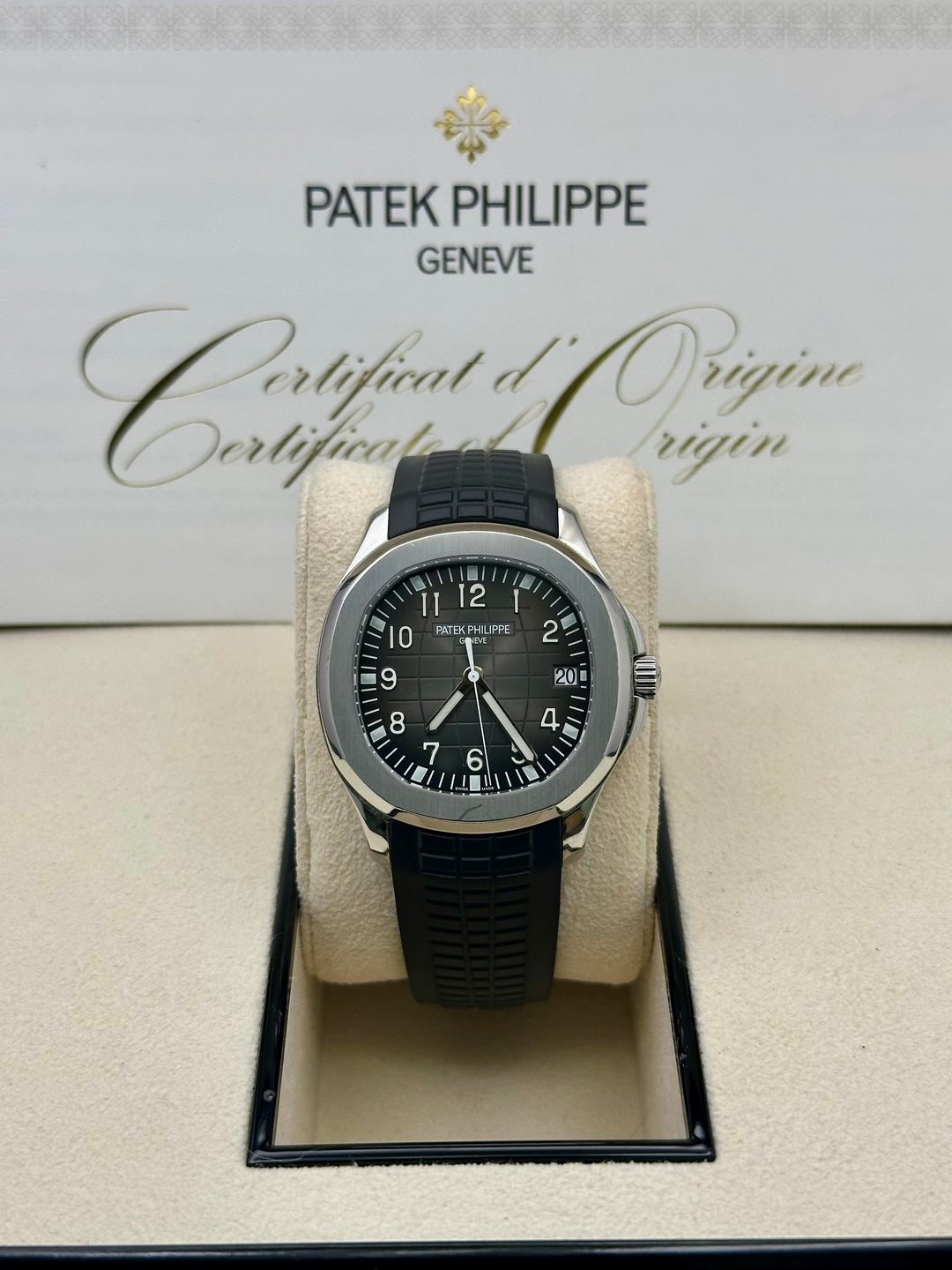 Patek Philippe Aquanaut 5167A-001, 2019, black dial, rubber strap