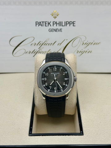 Patek Philippe Aquanaut Black Dial Rubber Strap 5167A-001