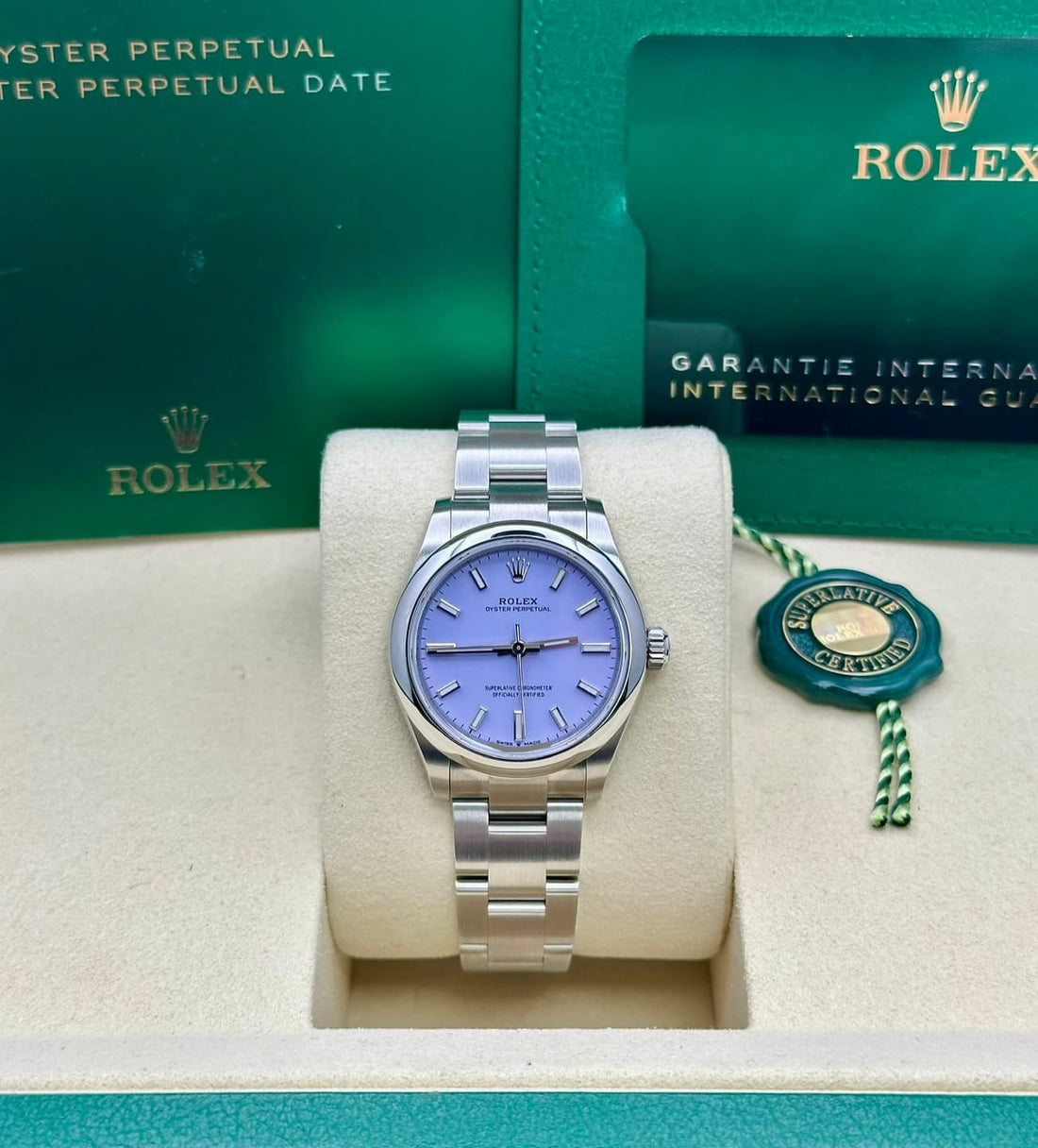 Rolex Oyster Perpetual 31 Lavendar Dial Oyster Bracelet - 277200 - 2025