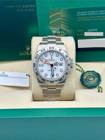 Rolex Explorer White Dial Oyster Bracelet 226570