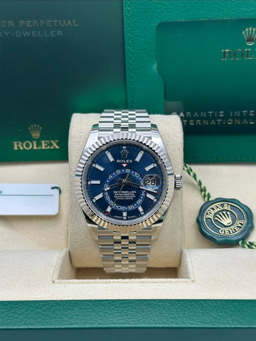 Rolex Sky-Dweller Blue Dial Jubilee Bracelet 336934