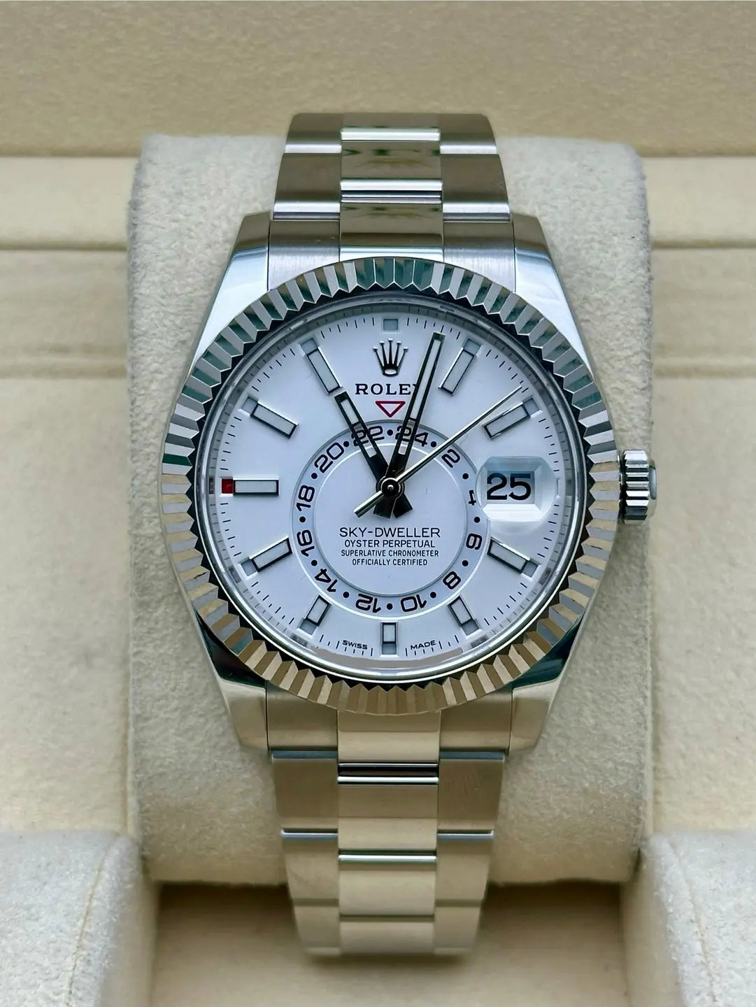 Rolex Sky-Dweller 326934, 2020, white index dial, Oyster bracelet