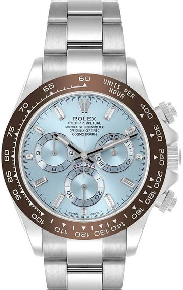Rolex 950 Platinum  Daytona 40  - Ice Blue Diamond Dial - 116506 id