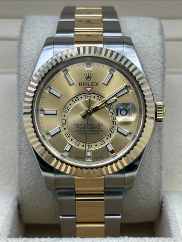 Rolex Sky-Dweller Champagne Dial Oyster Bracelet 326933