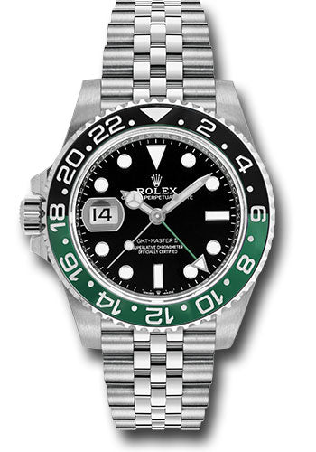 Rolex Oystersteel "Sprite" GMT-Master II Watch - Bidirectional Rotatable 24-Hour Graduated Bezel - 126720vtnr