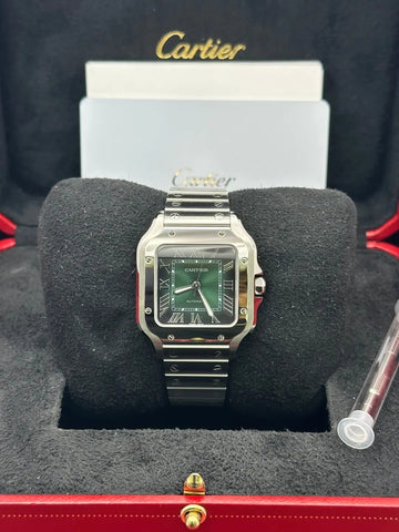 Cartier Santos De Cartier WSSA0061 Green Dial Medium - 2025