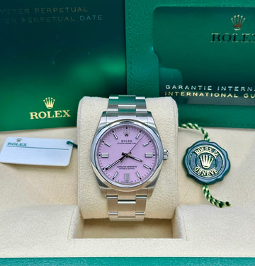 Rolex Oyster Perpetual 36 126000, 2025, candy pink dial, Oyster bracelet