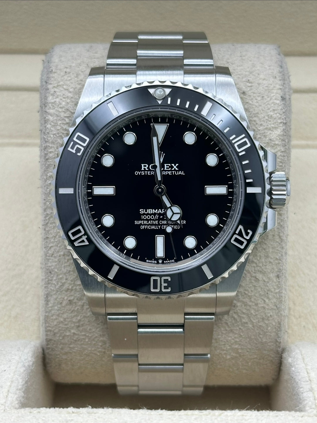Rolex Submariner 124060, 2022, black dial, Oyster bracelet
