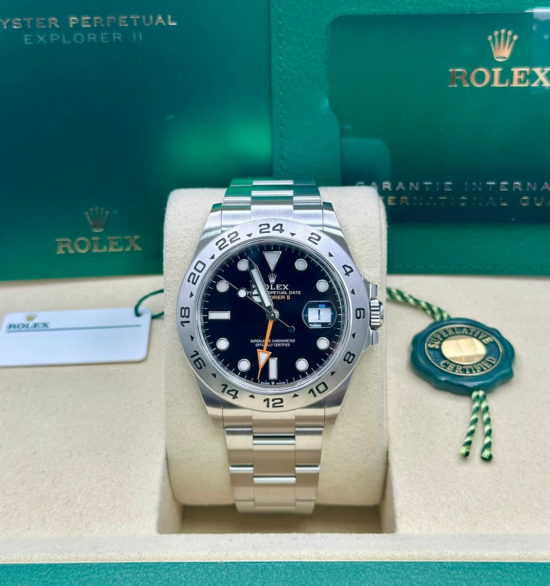 Rolex Explorer 226570, 2026, black dial, Oyster bracelet