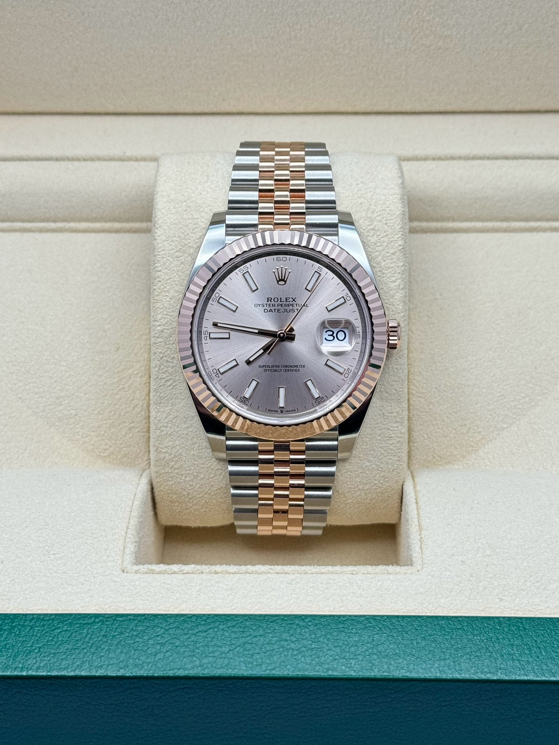 Rolex Datejust 41 126331, 2024, sundust index dial, Jubilee bracelet