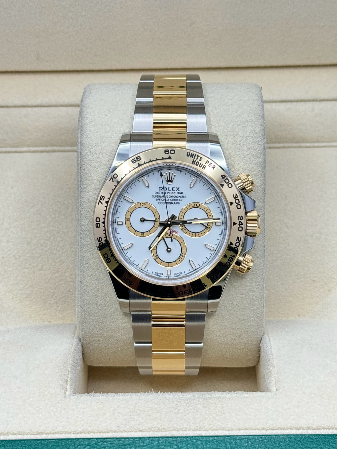 Rolex Daytona 126503, 2024, white index dial, Oyster bracelet