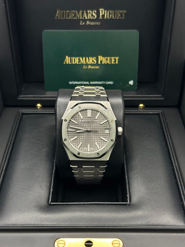 Audemars Piguet Rhodium Dial Metal Bracelet 15510ST