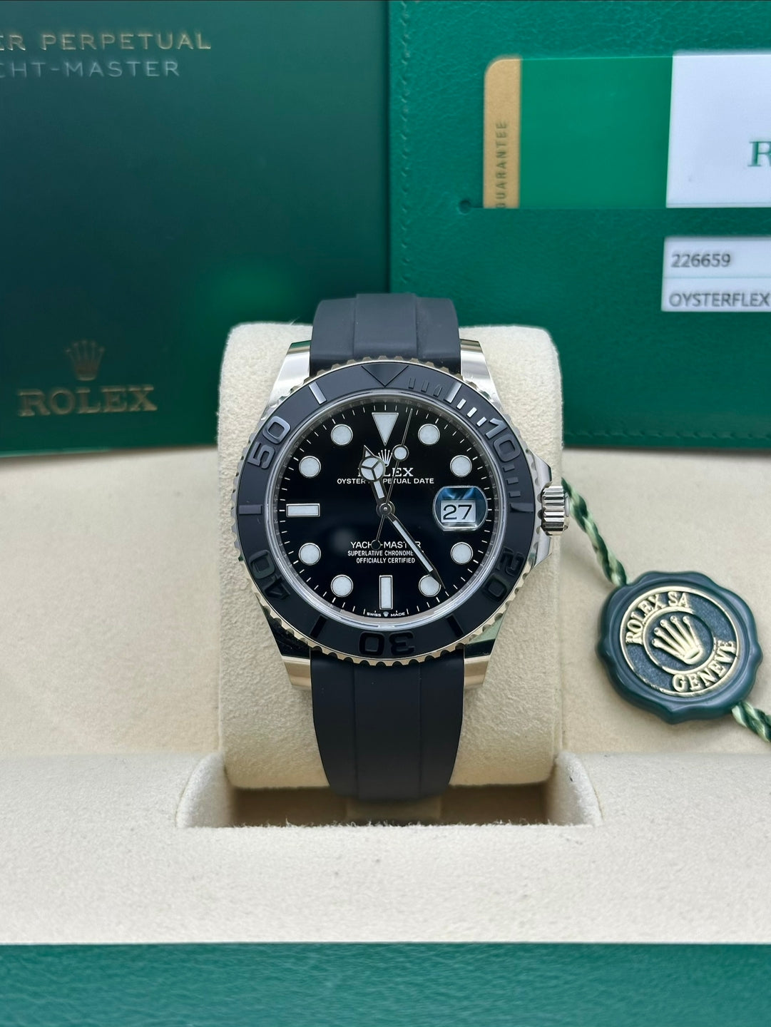Rolex Yacht-Master 226659, 2019, black dial, Oysterflex bracelet