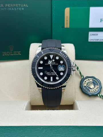 Rolex Yacht-Master Black Dial Oysterflex Bracelet 226659