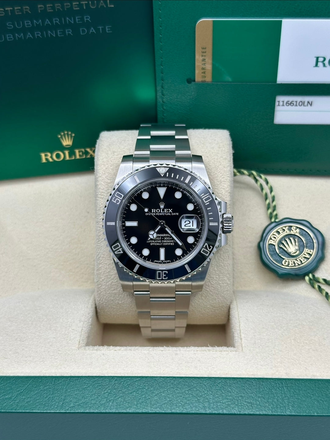 Rolex Steel Submariner Date  - Black Dial - 116610LN