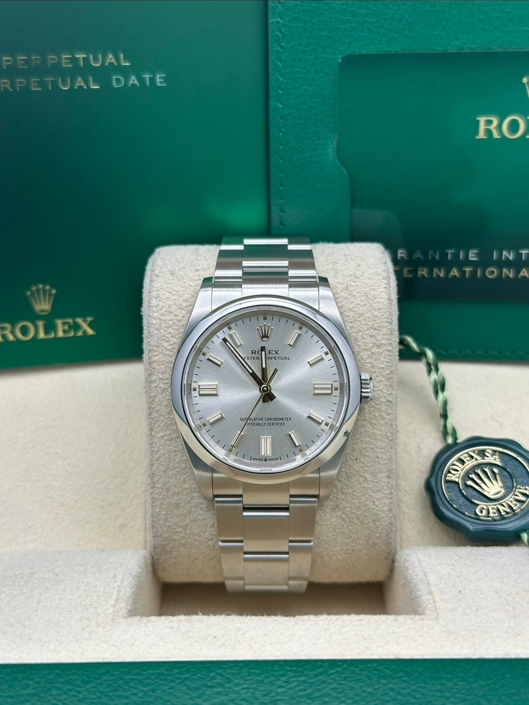 Rolex Oyster Perpetual 36 126000, 2025, silver dial, Oyster bracelet