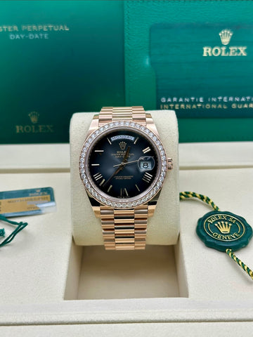 Rolex Slate Ombre Dial Presidential Bracelet 228345RBR
