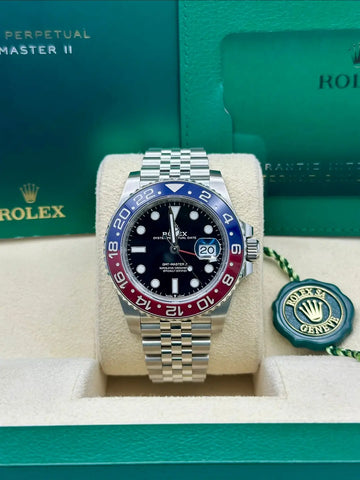 Rolex GMT-Master II 40 Pepsi 126710BLRO, 2023, black dial, Jubilee bracelet