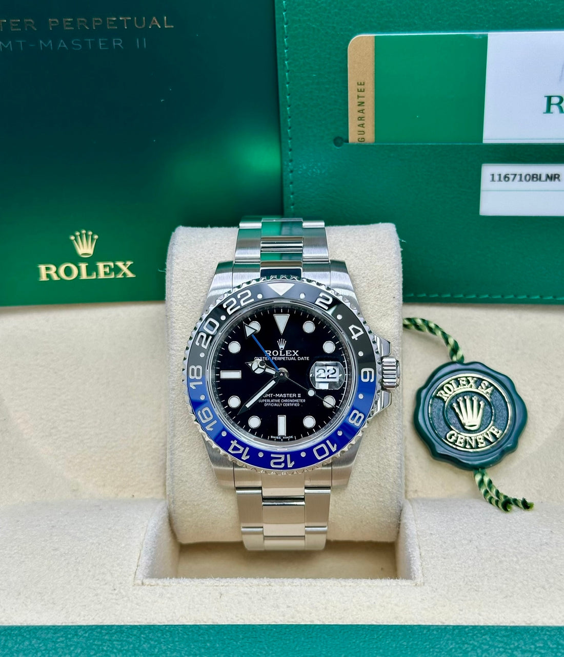 Rolex GMT-Master II 116710BLNR, 2016, black dial, Oyster bracelet