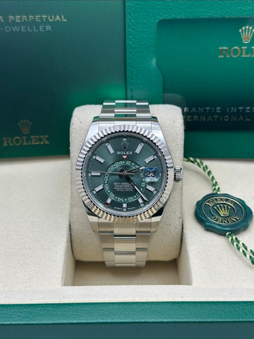 Rolex Sky-Dweller Green Dial Oyster Bracelet 336934