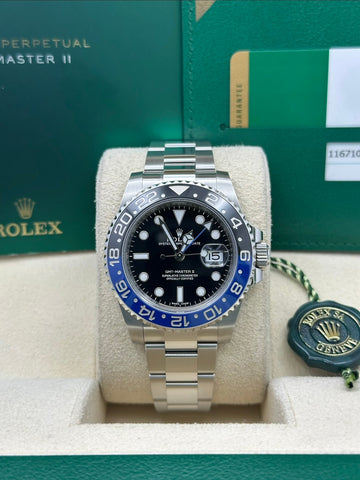 Rolex GMT-Master II Black Dial Oyster Bracelet 116710BLNR