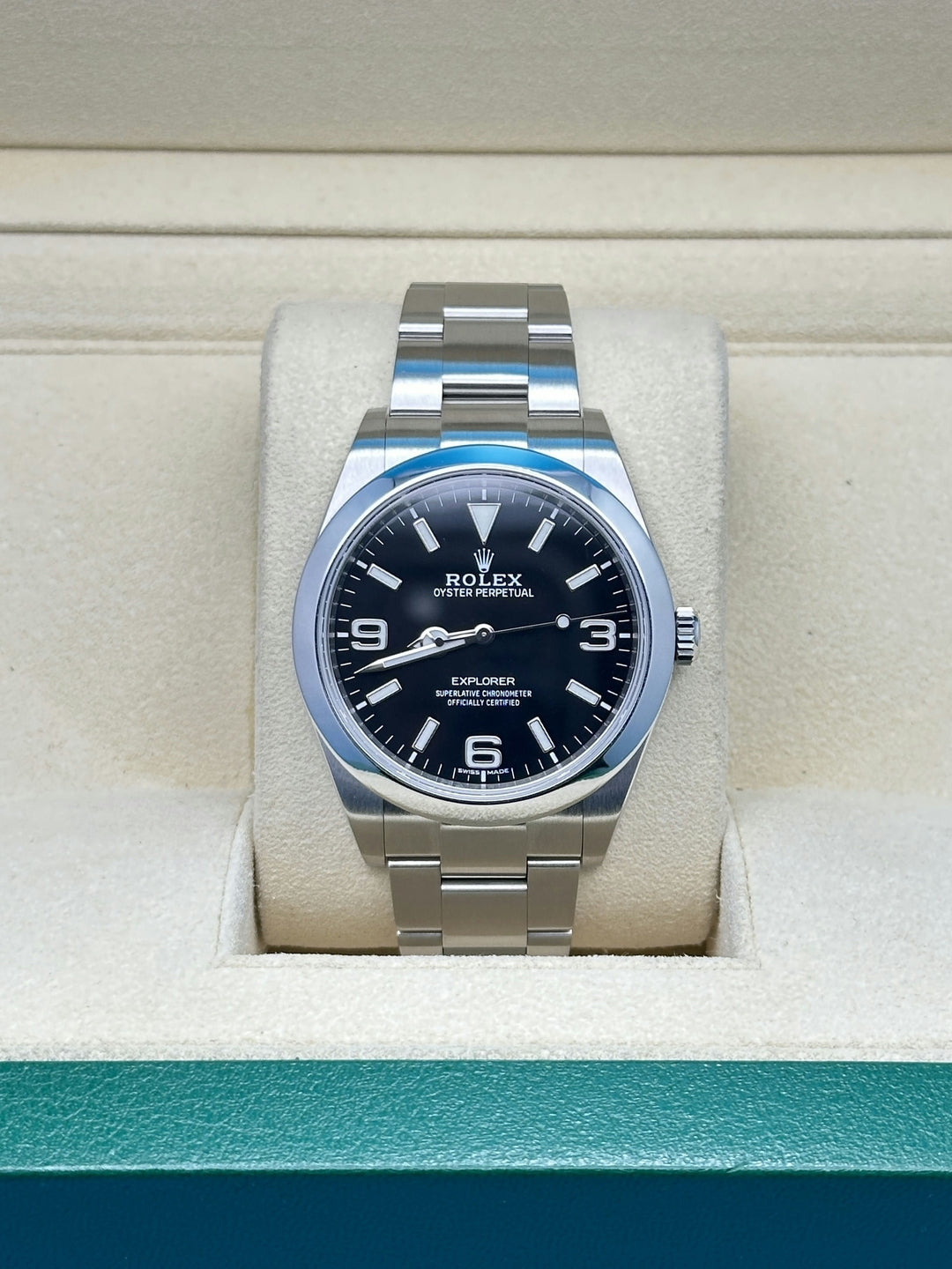 Rolex Explorer 39 214270, 2017, black dial