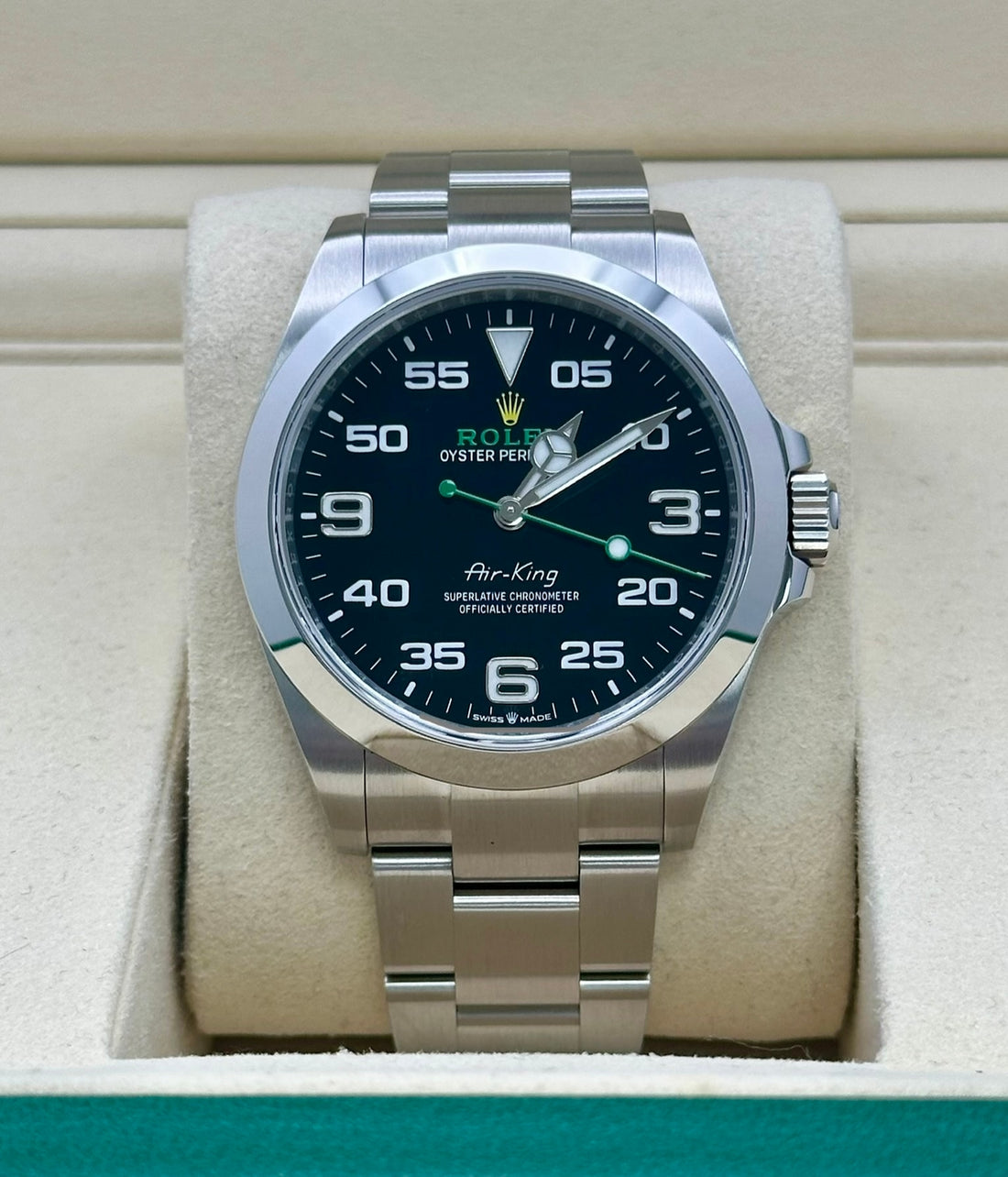 Rolex Air-King 126900, 2026, black dial, Oyster bracelet