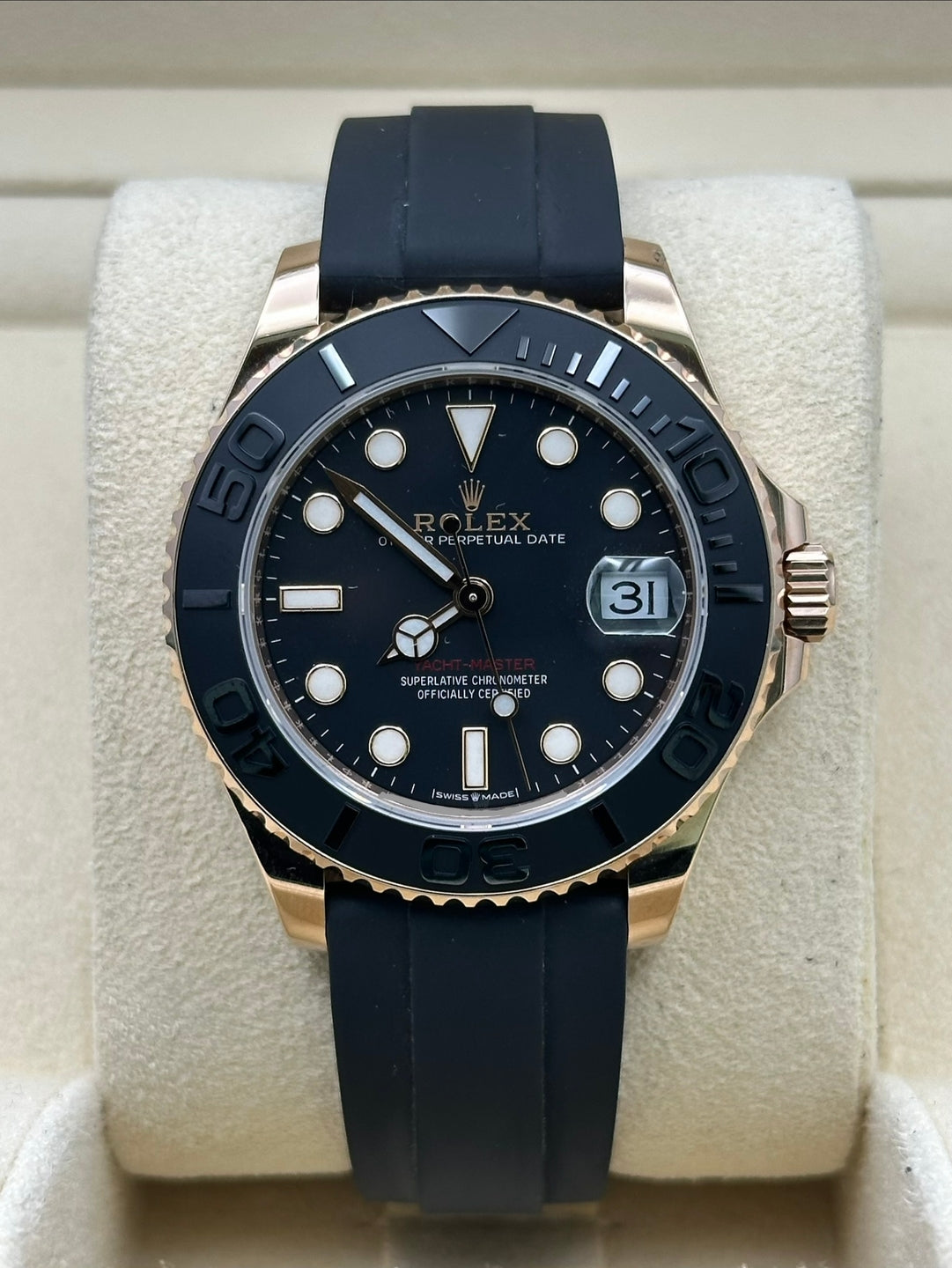Rolex Yacht-Master 268655, 2021, black dial, Oysterflex bracelet