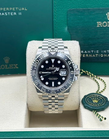 Rolex GMT-Master II Black Dial Jubilee Bracelet 126710GRNR