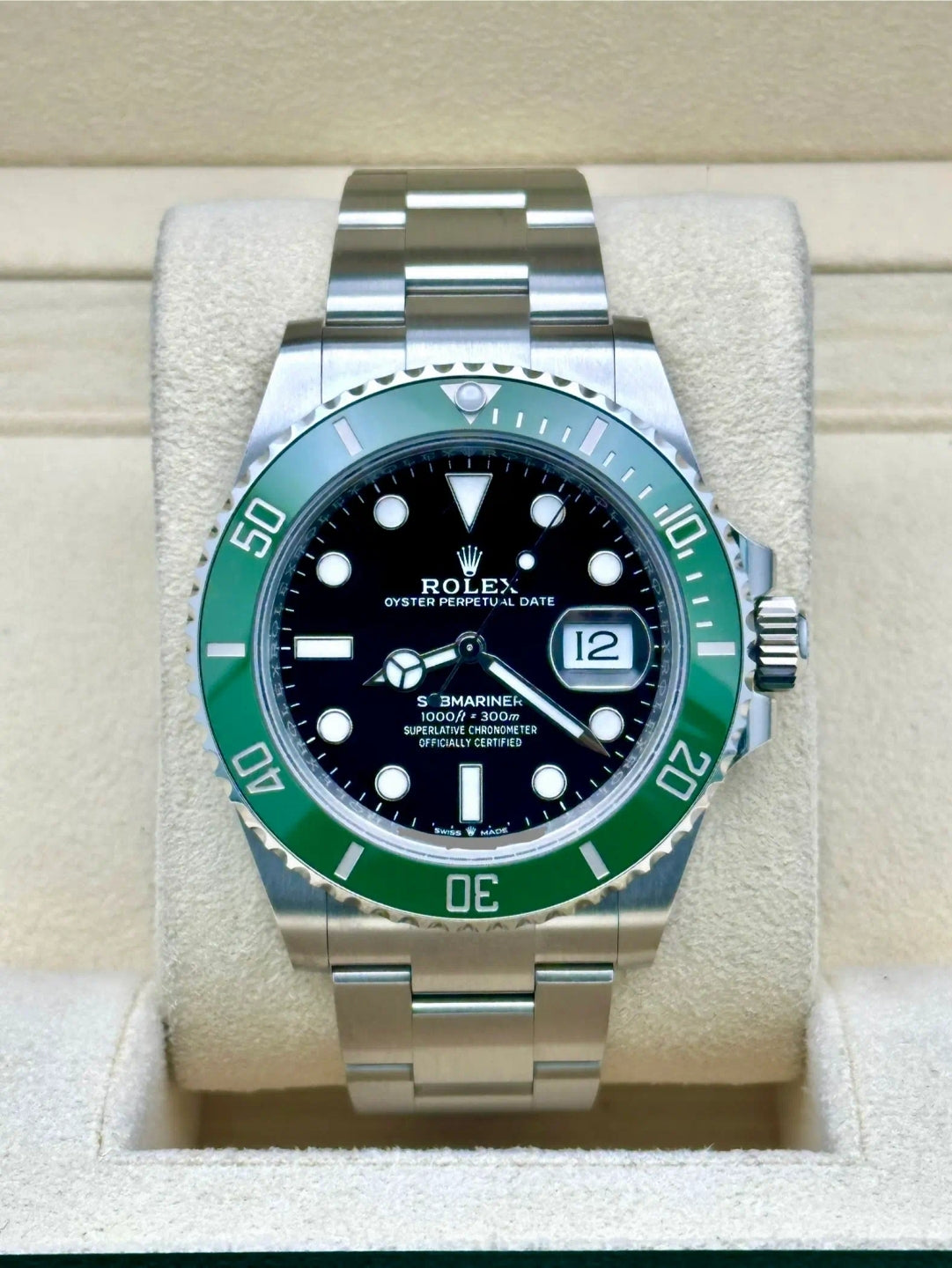 Rolex Steel Submariner Date  - The Starbucks - Green Bezel MK2 - Black Dial - 126610LV