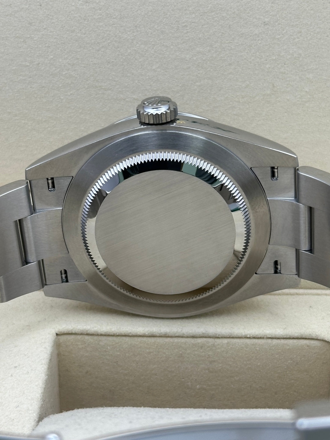 Rolex Oyster Perpetual 134300 with smooth domed bezel