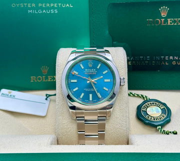 Rolex Milgauss Blue Dial Oyster Bracelet 116400GV