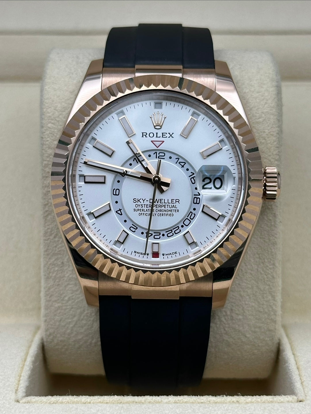 Rolex Sky-Dweller 336235, 2023, white dial, Oysterflex bracelet
