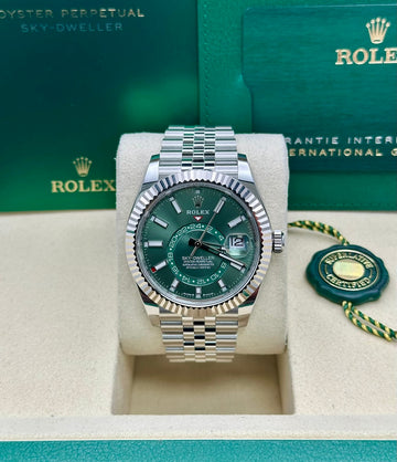 Rolex Sky-Dweller Green Dial Jubilee Bracelet 336934