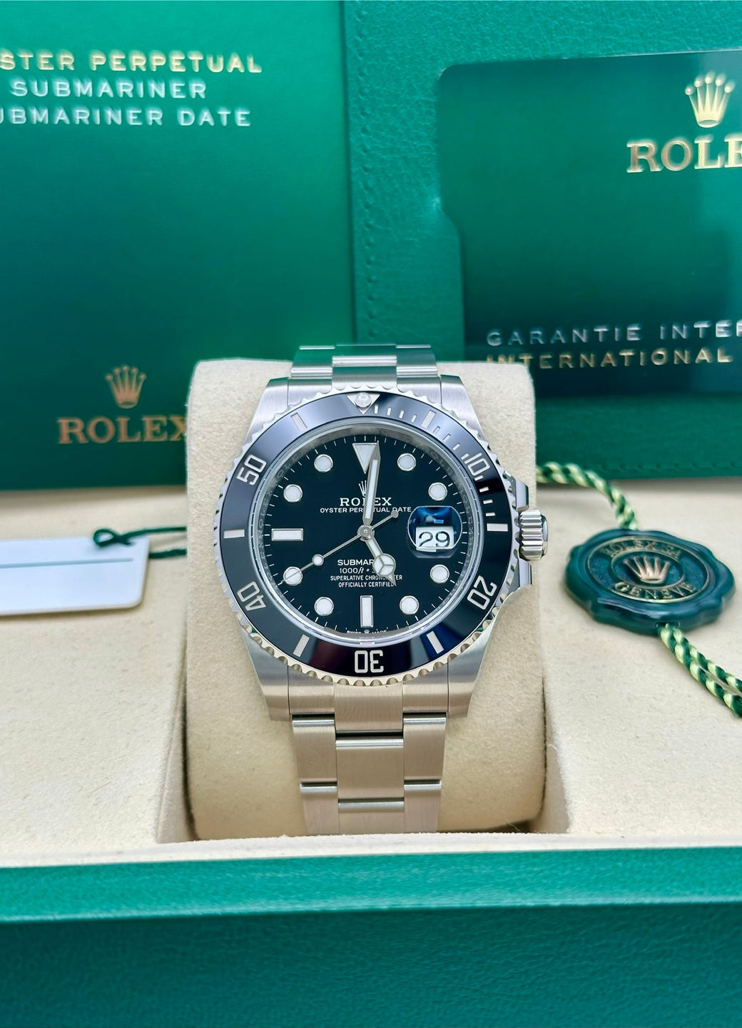 Rolex Submariner 126610LN, 2026, black dial, Oyster bracelet