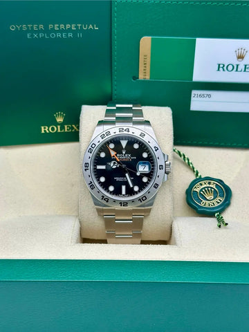 Rolex Explorer II 216570, 2018, black dial