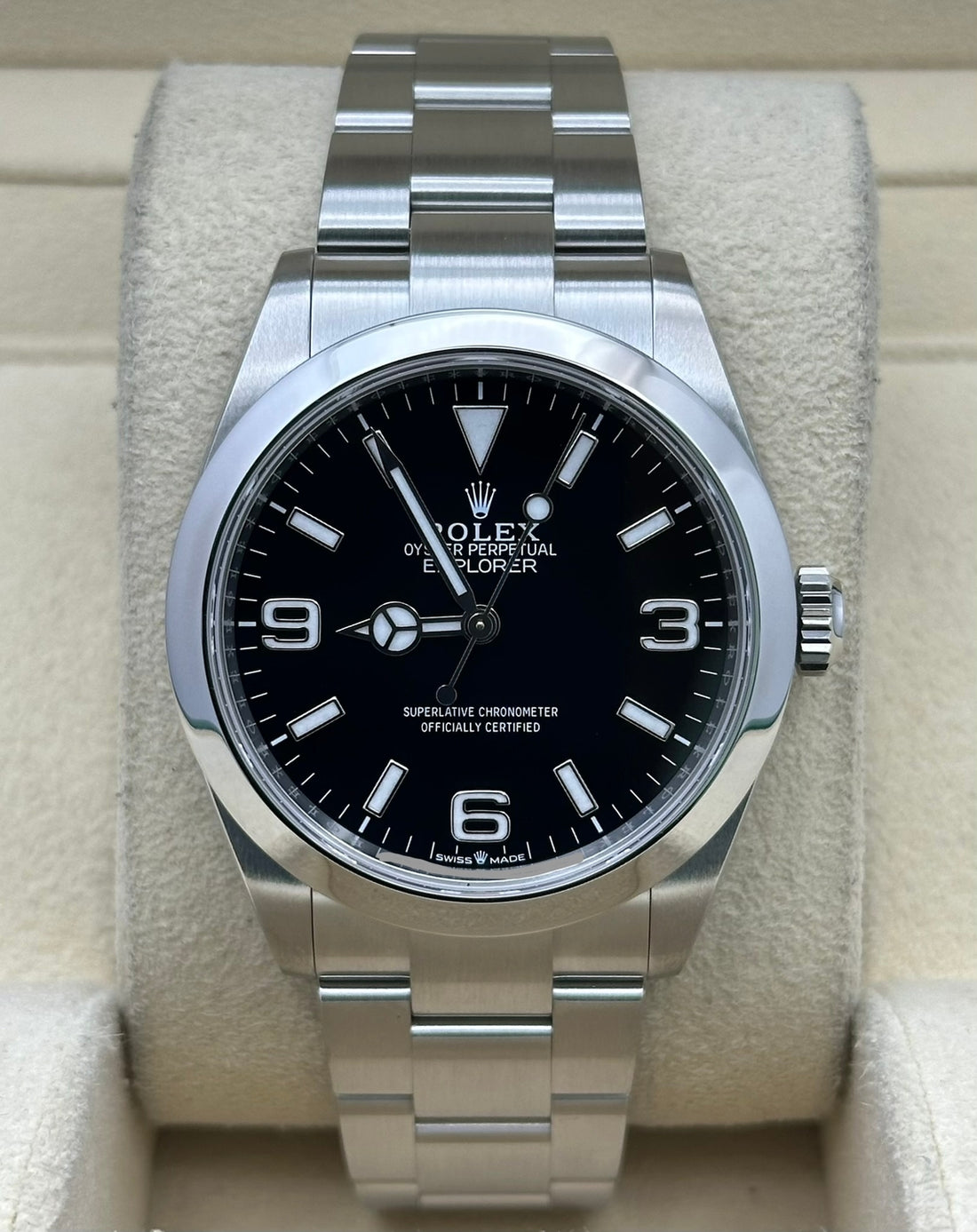 Rolex Explorer 224270, 2025, black dial, Oyster bracelet