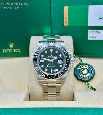 Rolex GMT-Master II Black Dial Oyster Bracelet 116710LN