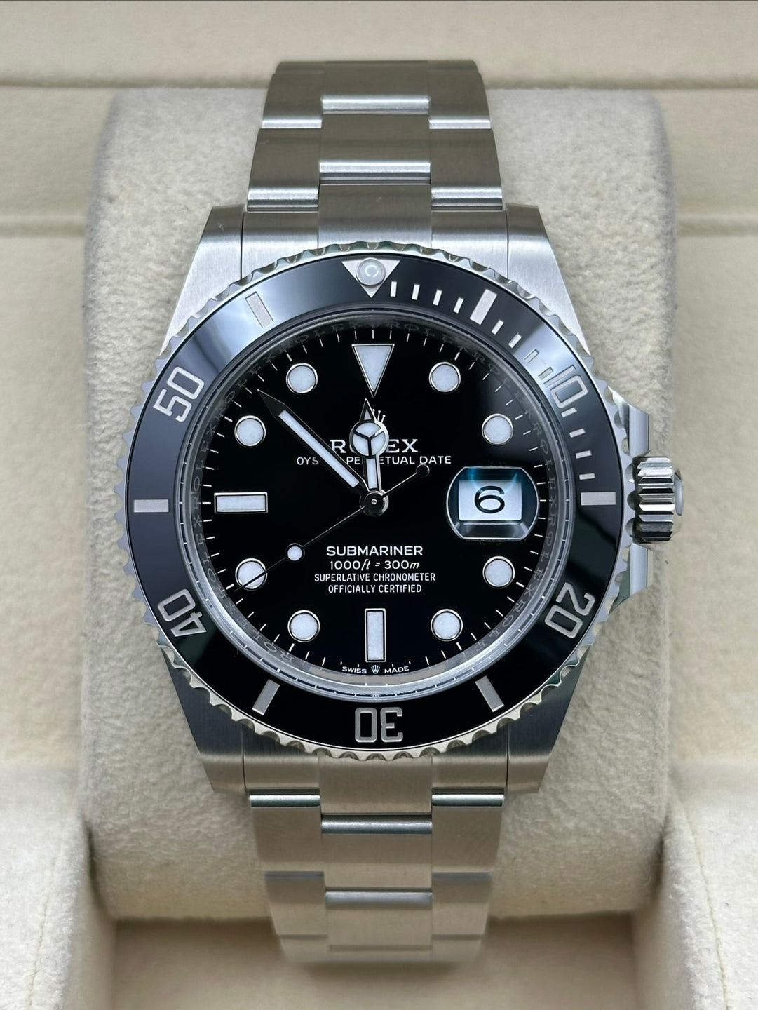 Rolex Submariner 126610LN, 2025, black dial, Oyster bracelet