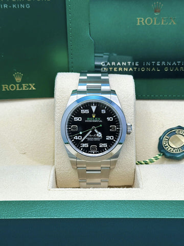 Rolex Air King Oystersteel New Card - Black Dial 116900