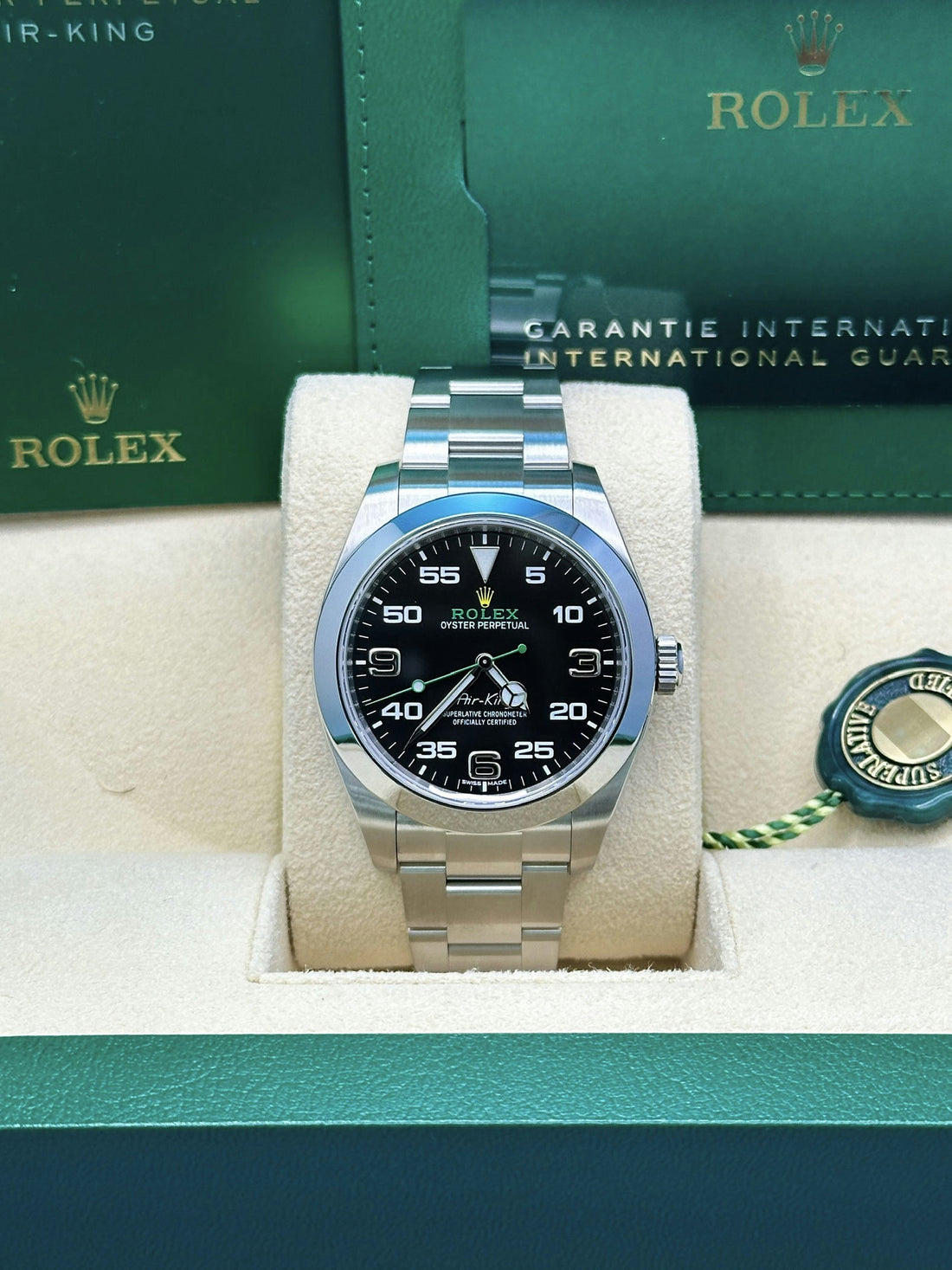 Rolex Air King Oystersteel - Black Dial 116900
