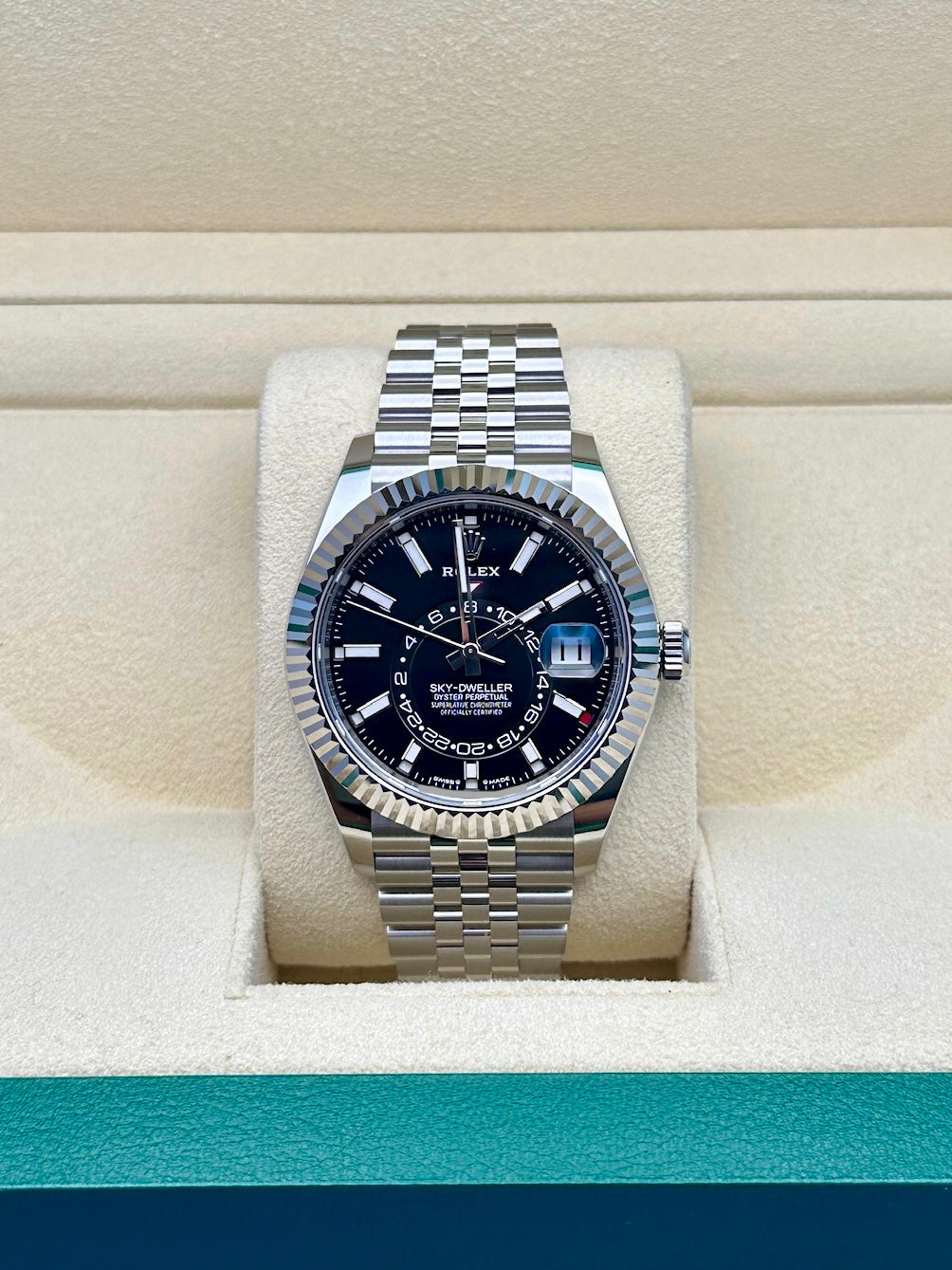 Rolex Sky-Dweller 42 336934, 2024, black dial, steel bracelet