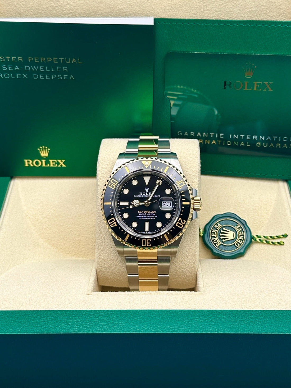 Rolex Steel and Yellow Gold Rolesor Sea-Dweller - Black Dial