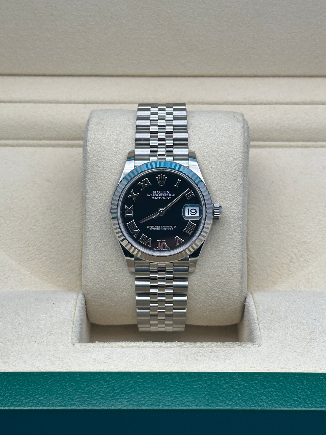 Rolex Datejust 31 278274, 2024, black Roman dial, Jubilee bracelet