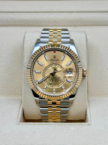 Rolex Sky-Dweller 42 336933, 2024, champagne dial, Jubilee bracelet