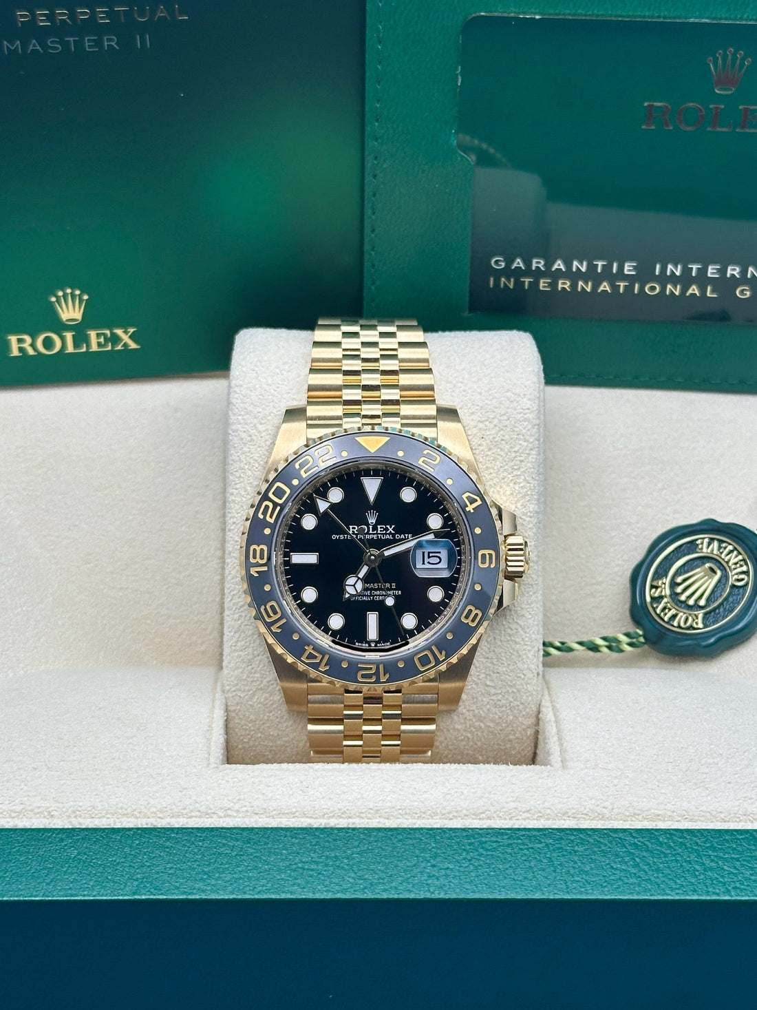 Rolex GMT-Master II 40mm - Black Dial - Yellow Gold Jubilee Bracelet 126718grnr Jubilee