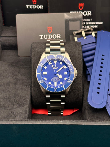 Tudor Pelagos M25600TB, 2024, blue dial, rubber strap