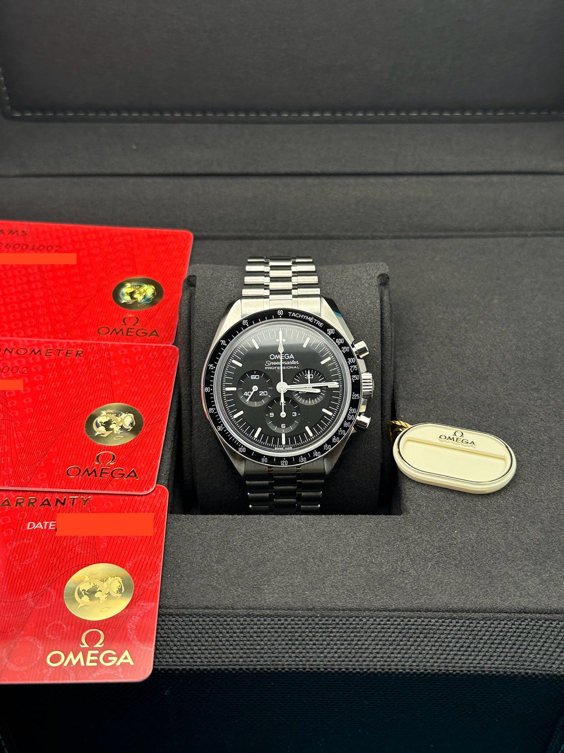 Omega Speedmaster Moonwatch Professional Co-Axial Master Chronometer Chronograph Watch - 42 mm Steel Case - Black Dial - 310.30.42.50.01.002